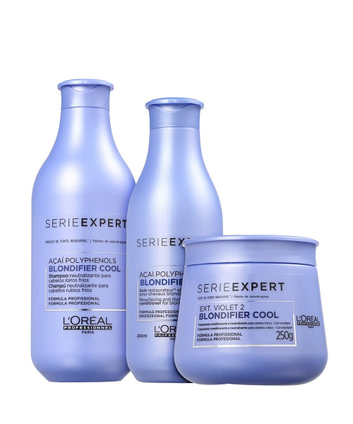 L'Oréal Blondifier Cool Matizador Kit Tratamento (3 produtos)