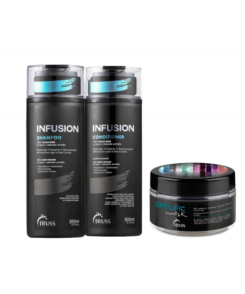 Truss Kit Infusion Shampoo e Condicionador 300ml + Máscara Specific 180g
